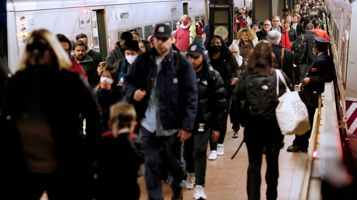People walk through Grand Central Terminal on November 23, 2022 in New York City.