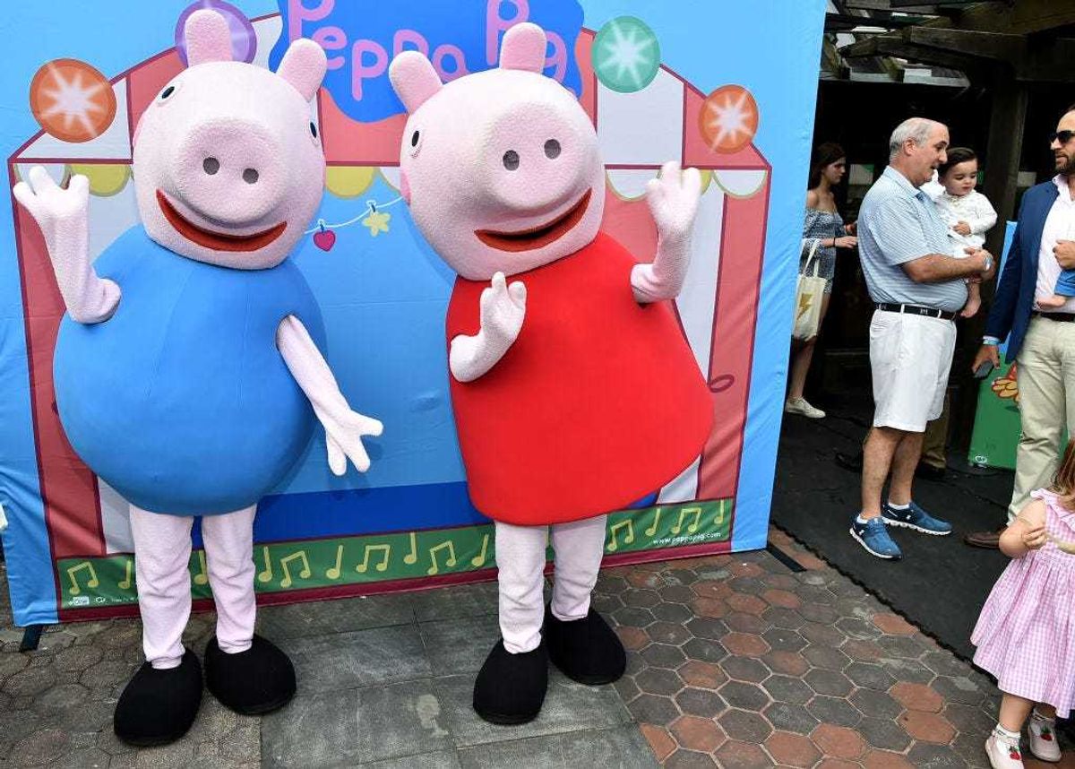 Peppa Pig attends the Good+Foundation 2019 Bash presented by Hearst and Johnson & Johnson at Victorian Gardens in Central Park on June 05, 2019 in New York City.