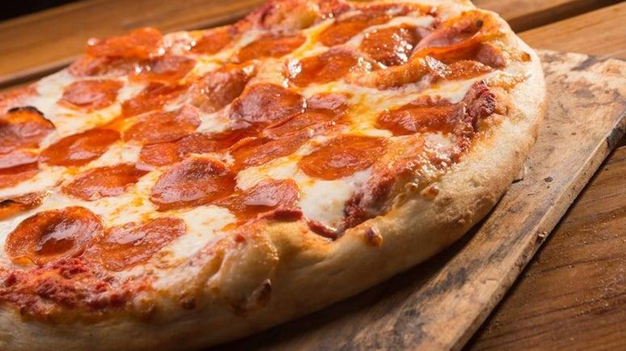 Pepperoni Pizza, Hot, Wooden Peel