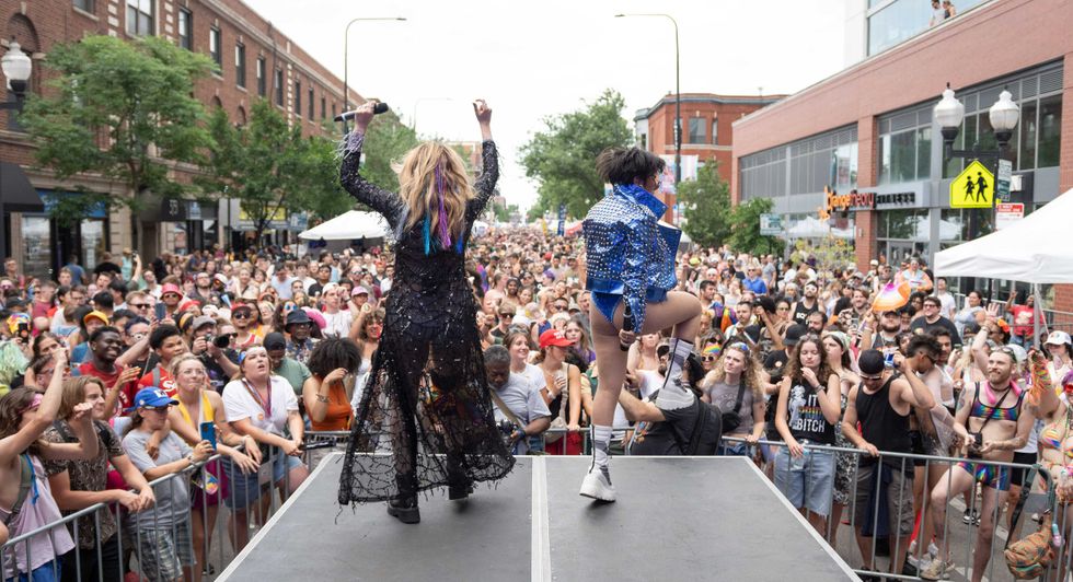 Performers on stage at the 2024 Chicago Pride Fest. This year