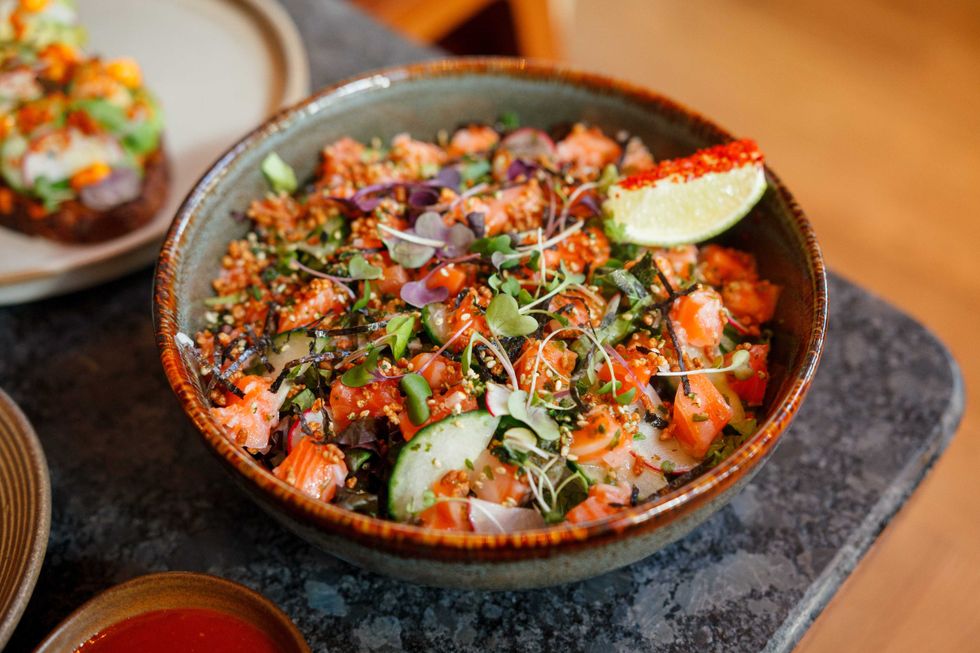 PERILLA Stakehouse Salmon Bowl
