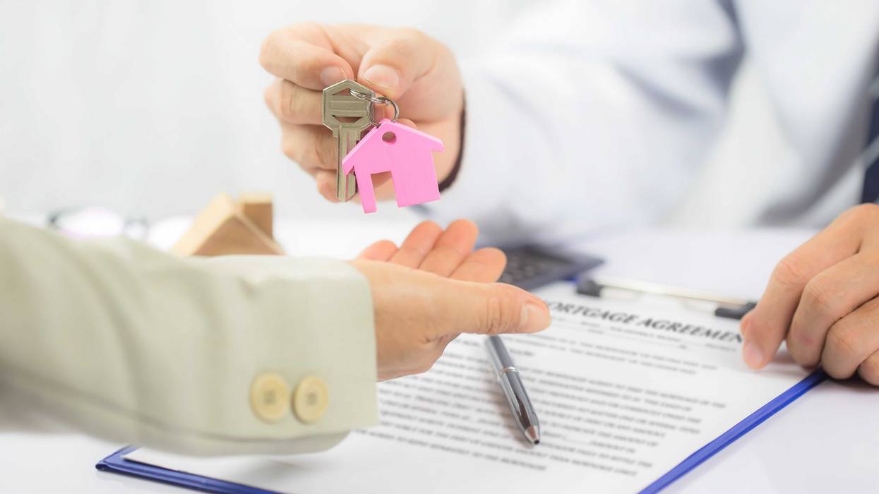 Person buying a house