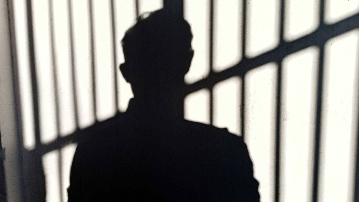 Person in silhouette