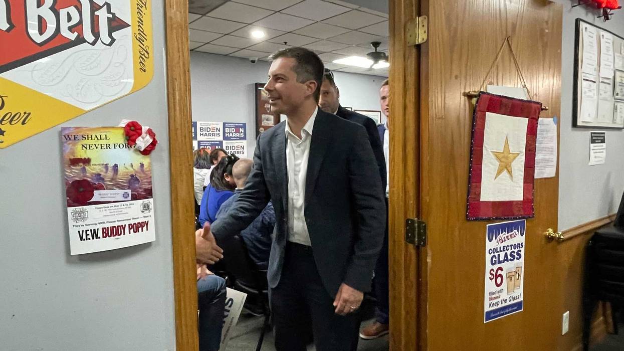 Pete Buttigieg, alongside Minnesota Lieutenant Governor Peggy Flanagan, hosted military families to talk about the importance of protecting veteran interests in the upcoming election.
