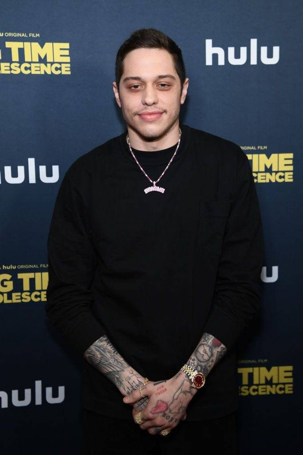 Pete Davidson at the March 2020 premiere of Hulu