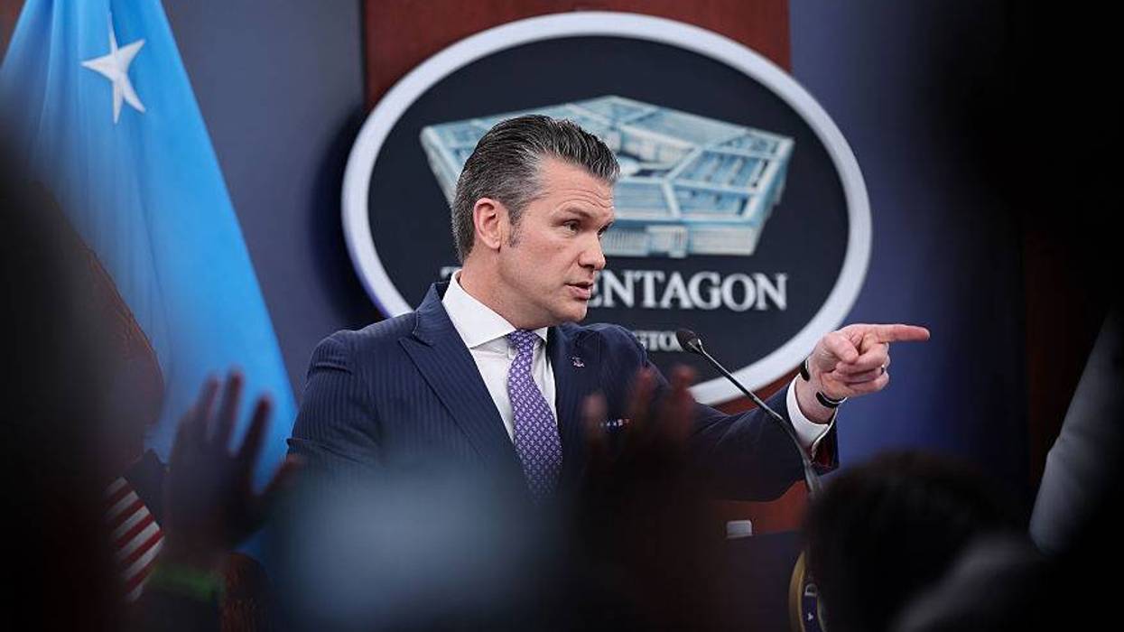 Pete Hegseth And Dan Caine Hold Pentagon Press Briefing On Operation Epic Fury
