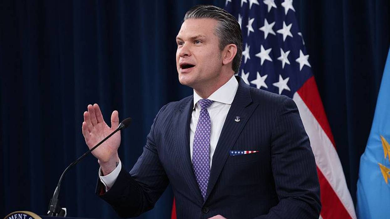 Pete Hegseth And Dan Caine Hold Pentagon Press Briefing On Operation Epic Fury