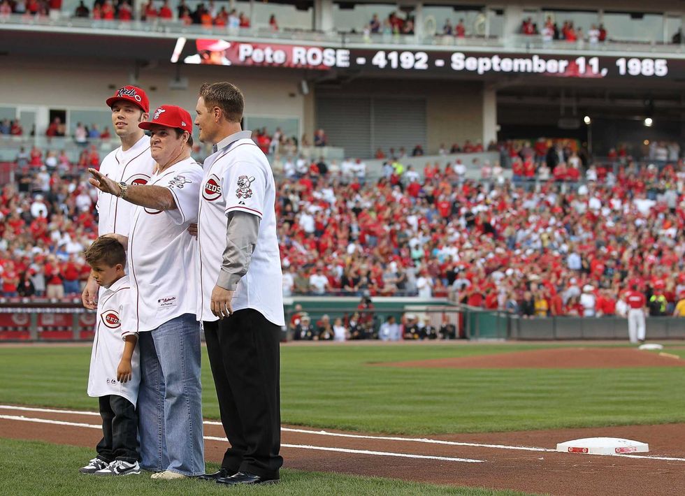 Pete Rose and his sons