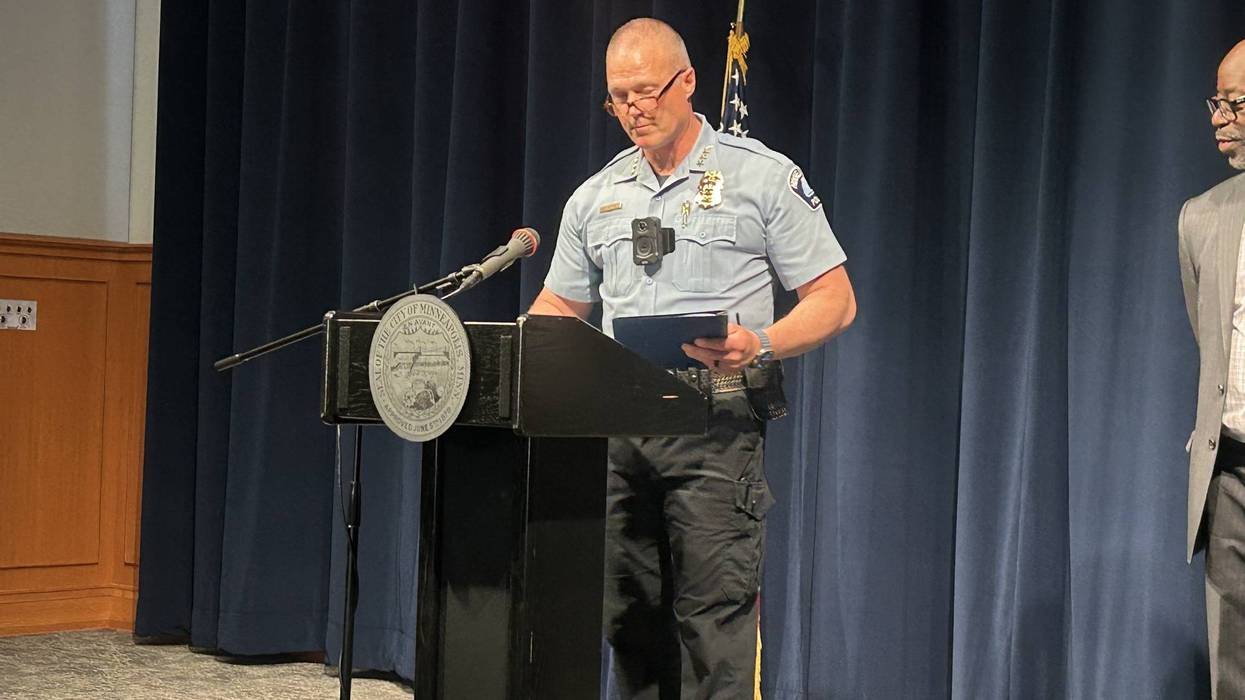 Peterson has served the Minneapolis Police Department for 30 years and was selected in May to lead MPD shortly after Chief Brian O'Hara resigned amid findings he interfered in an ongoing sexual misconduct investigation.