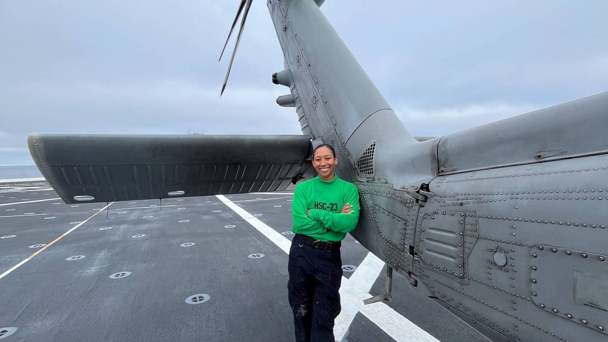 Petty Officer 1st Class Laurel Lujano, a Wichita-native