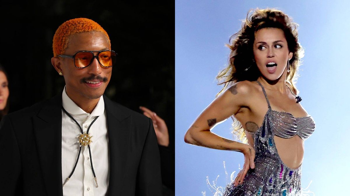 Pharrell Williams and Miley Cyrus
