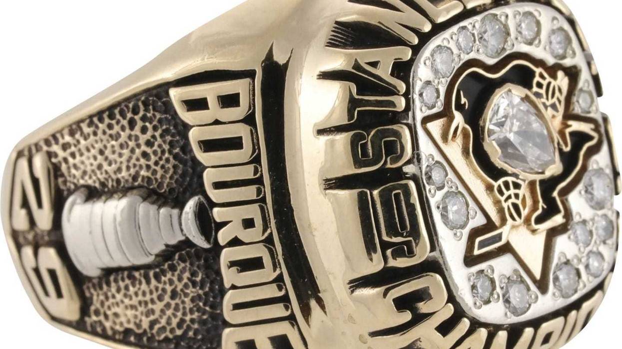 Phil Bourque 91 Stanley Cup ring