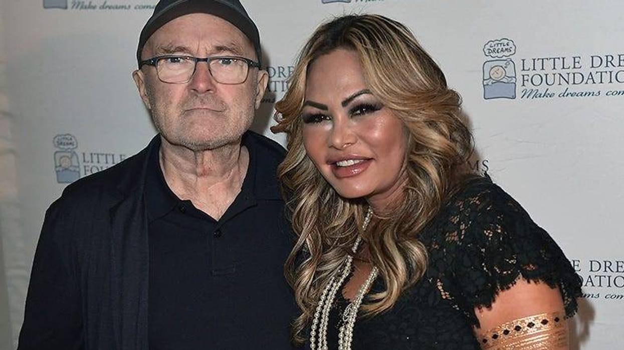 Phil Collins and Orianne Cevey