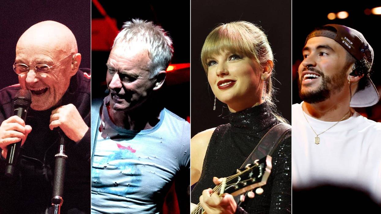 Phil Collins, Sting, Taylor Swift, Bad Bunny