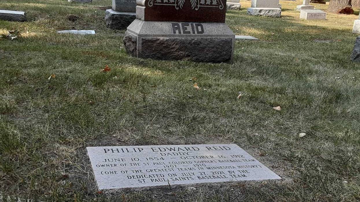 Phil Reid getting his own headstone in St. Paul