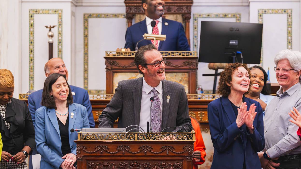 Philadelphia Councilman Jim Harrity speaks at a Philadelphia City Council meeting on June 4, 2026.