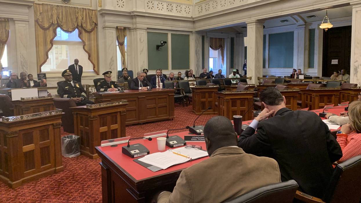 Philadelphia Department of Prisons Deputy Commissioner Xavier Beaufort, Commissioner Michael Resnick and District Attorney Larry Krasner testify at City Council