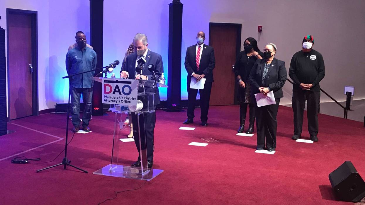 Philadelphia District Attorney Larry Krasner