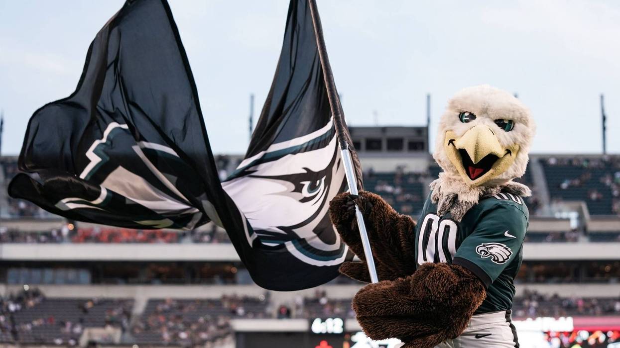 Philadelphia Eagles mascot Swoop