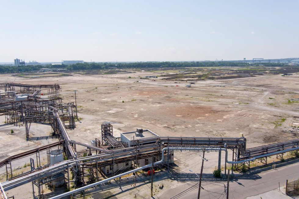 Philadelphia Energy Solutions refinery site after demolition
