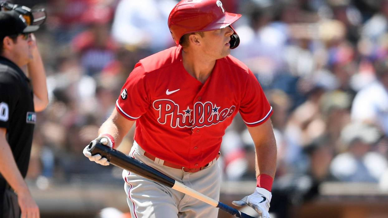 Philadelphia Phillies first baseman Rhys Hoskins.