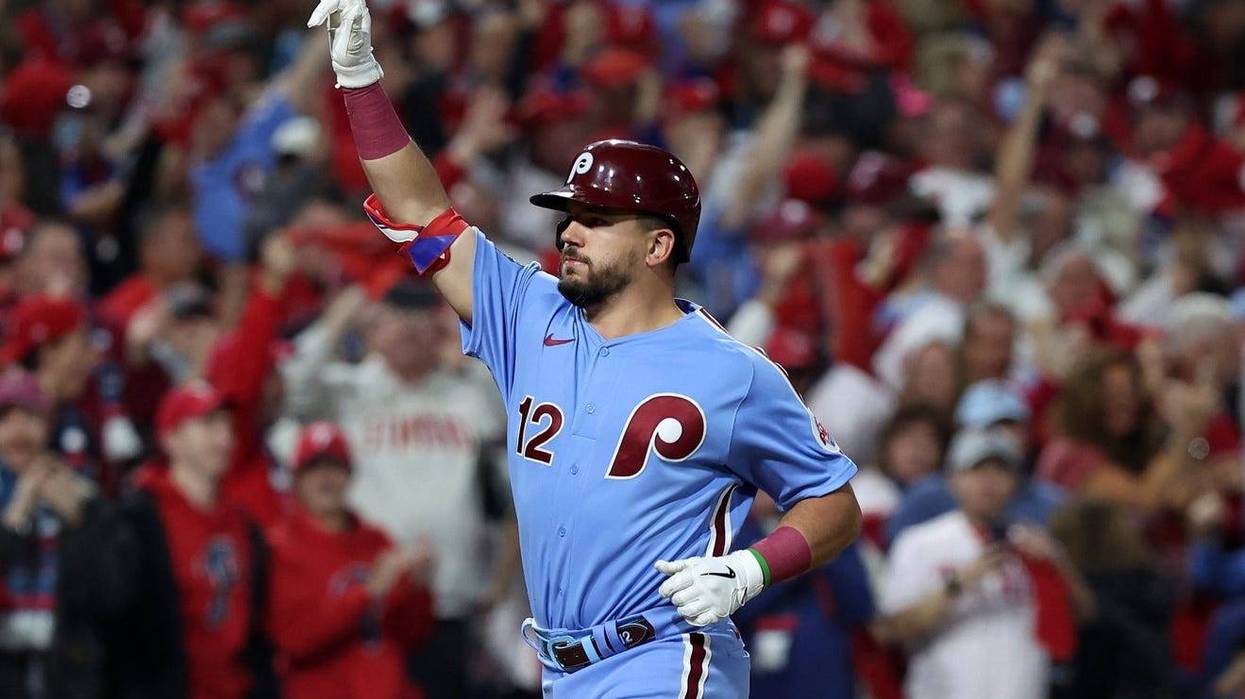 Philadelphia Phillies left fielder Kyle Schwarber