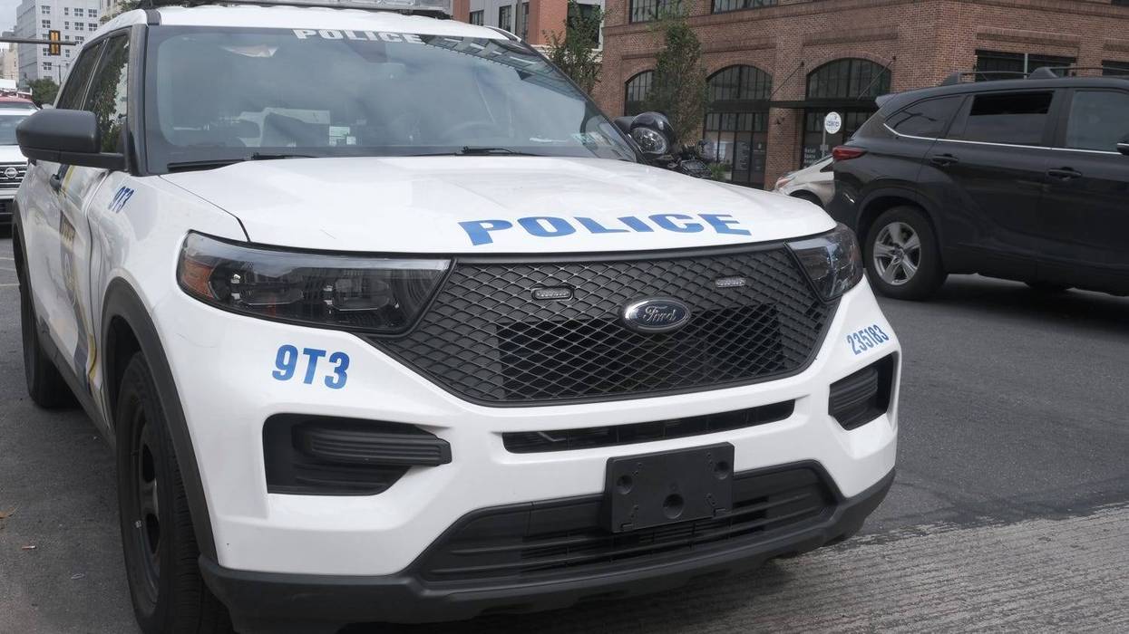Philadelphia police officer car