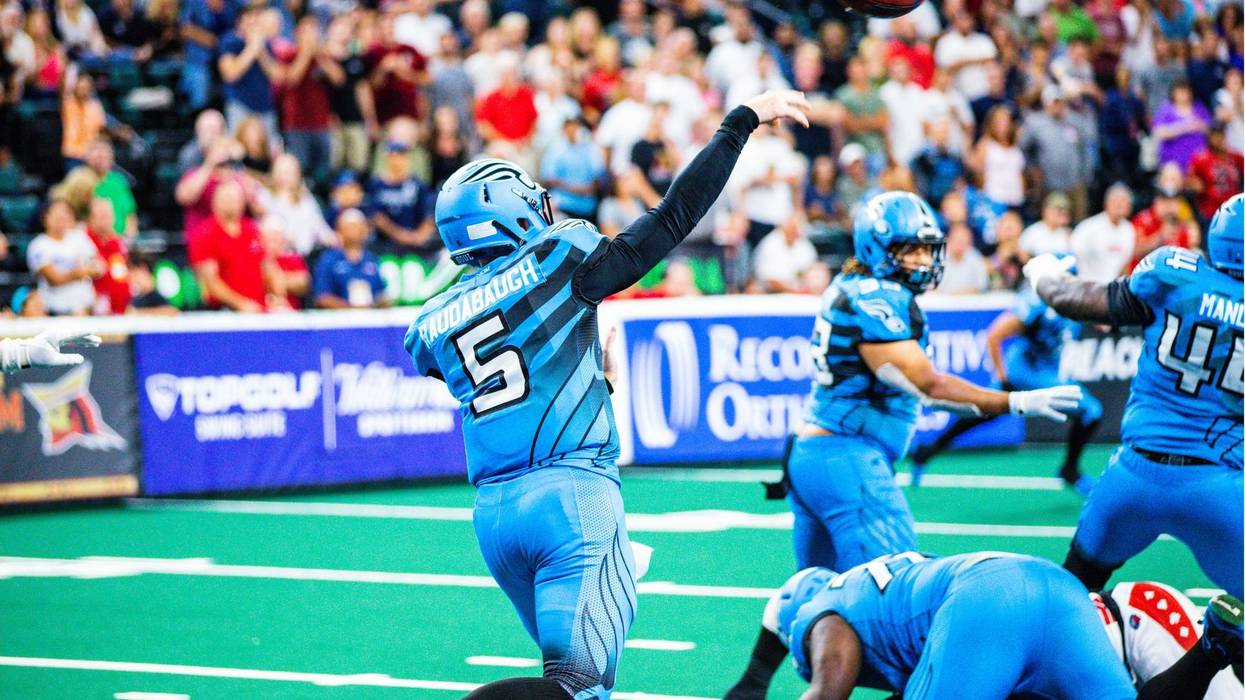 Philadelphia Soul quarterback Dan Raudabaugh