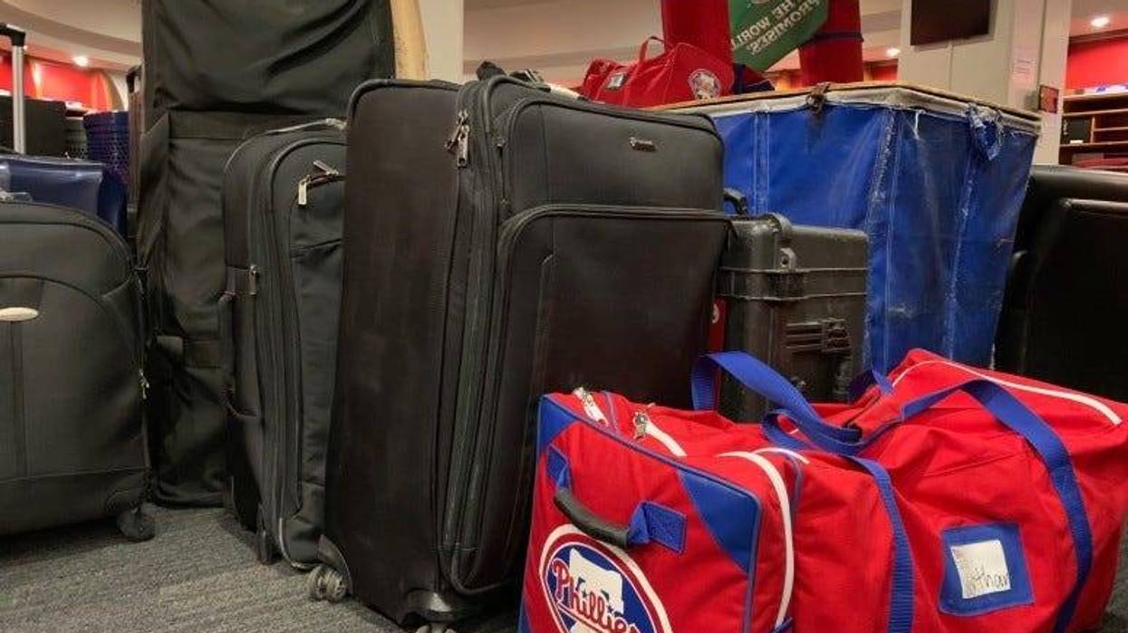 Phillies' equipment.