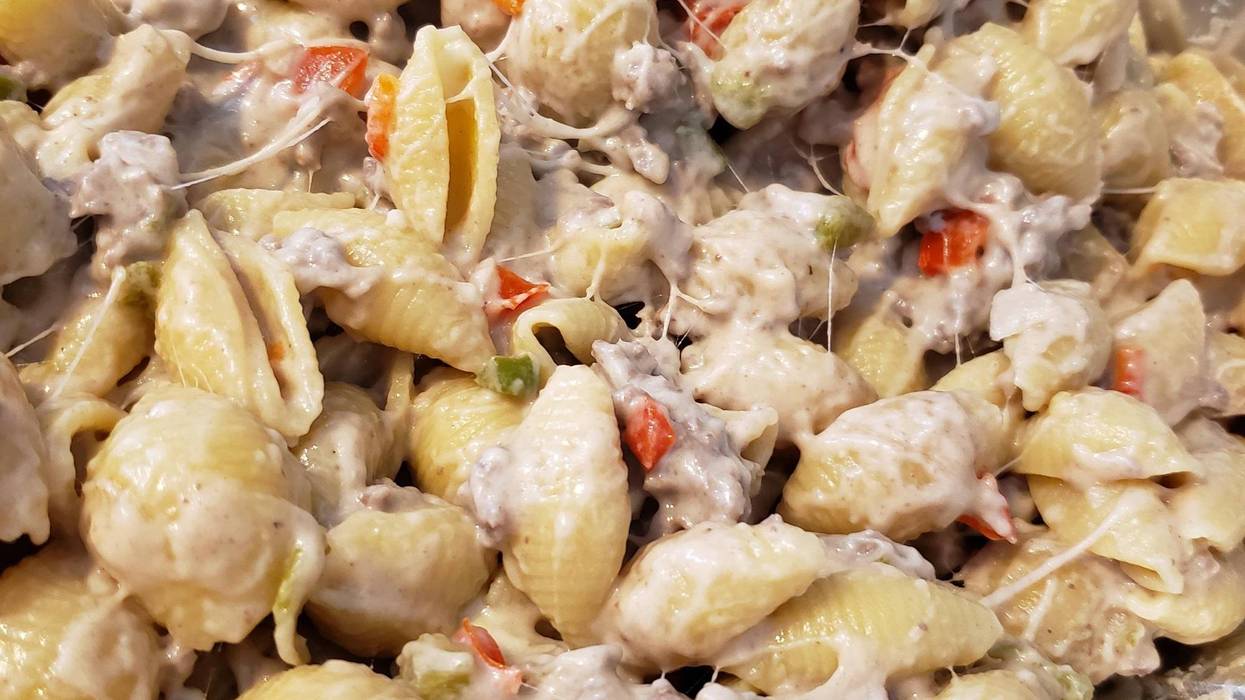 philly cheesesteak pasta