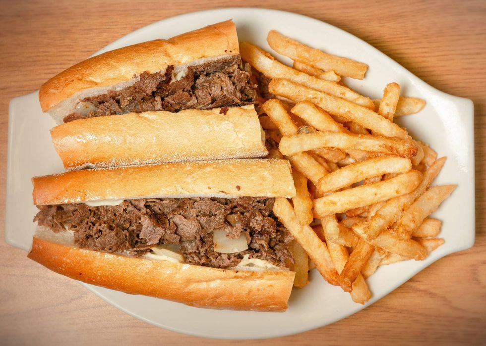 Philly Cheesesteak with Fries.