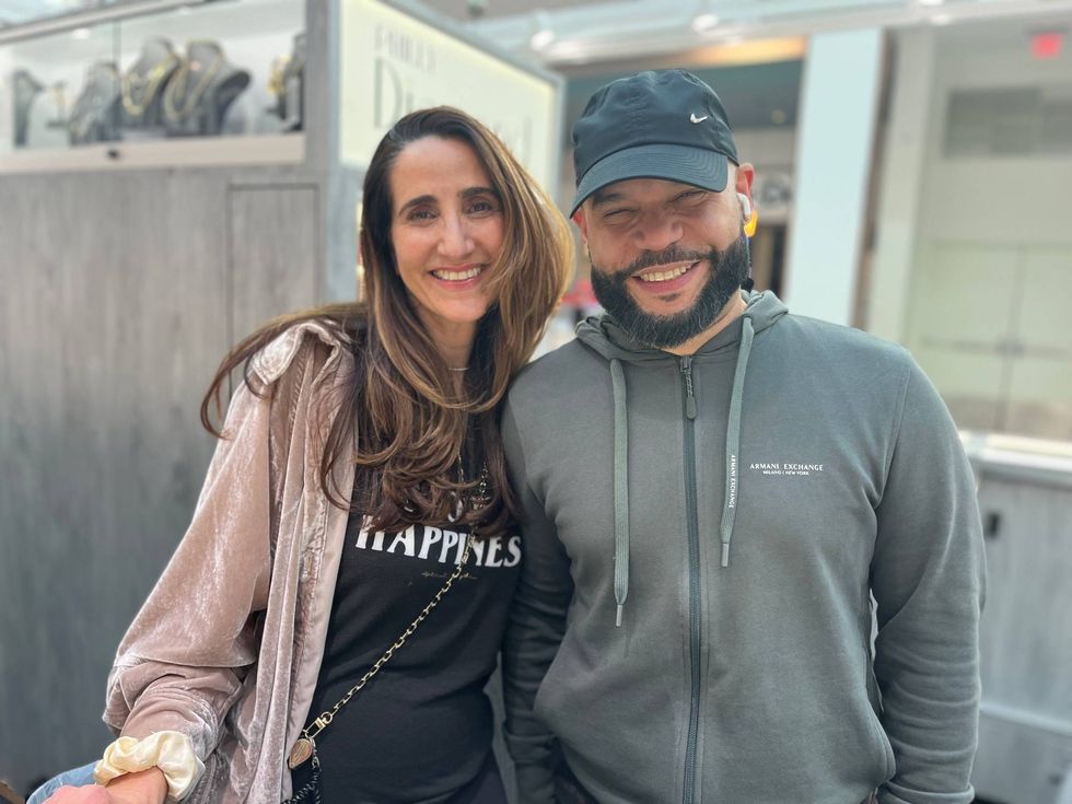 Philly Diamond Connection employees present at the time of the robbery (from left): Shirit and Luis.