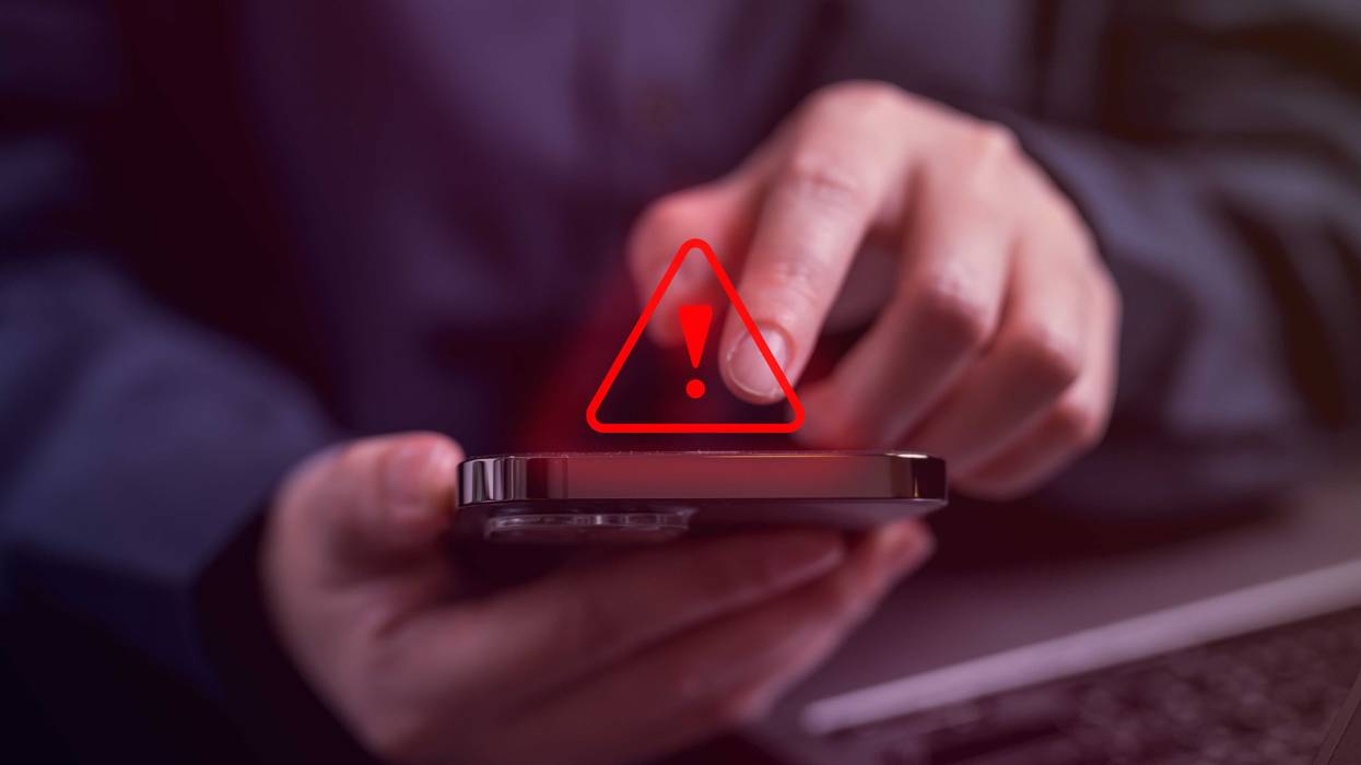 Phone scam concept
