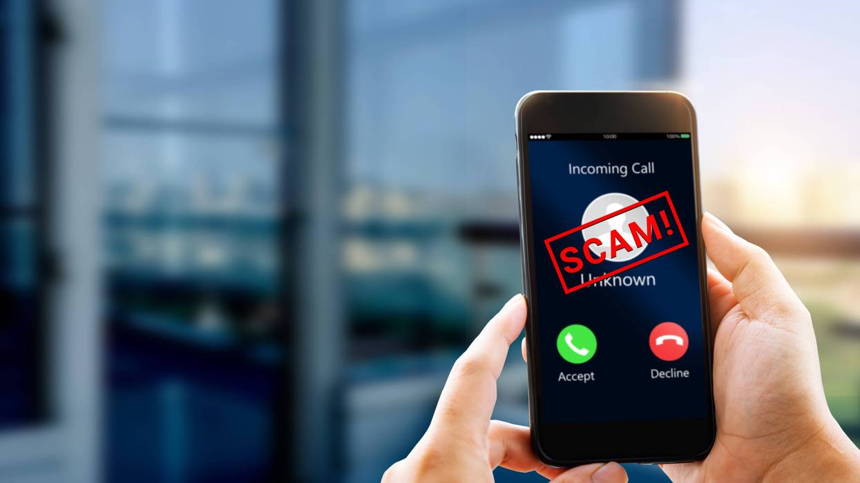 phone with unknown incoming caller