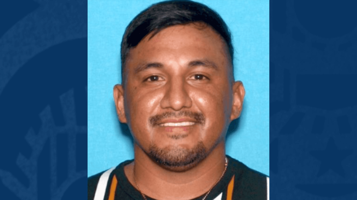 Photo of Carlitos Peralta, who is wanted by the Santa Ana Police Department for his role in a more than $1 million COVID test theft scheme out of "Covid Clinic" warehouses in the city of Santa Ana, Calif.