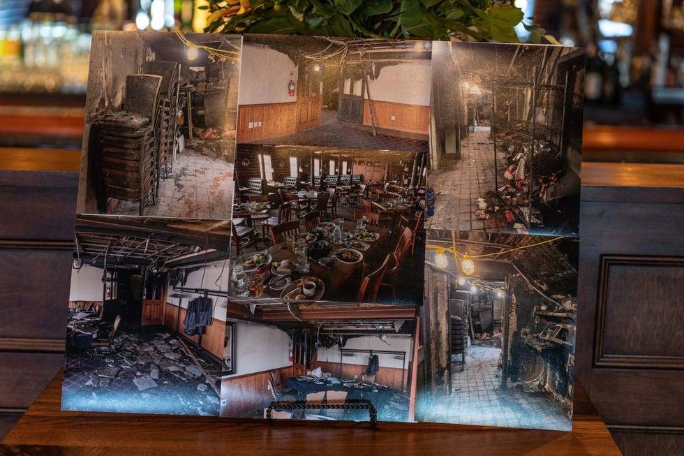 Photos of fire damage to Karl