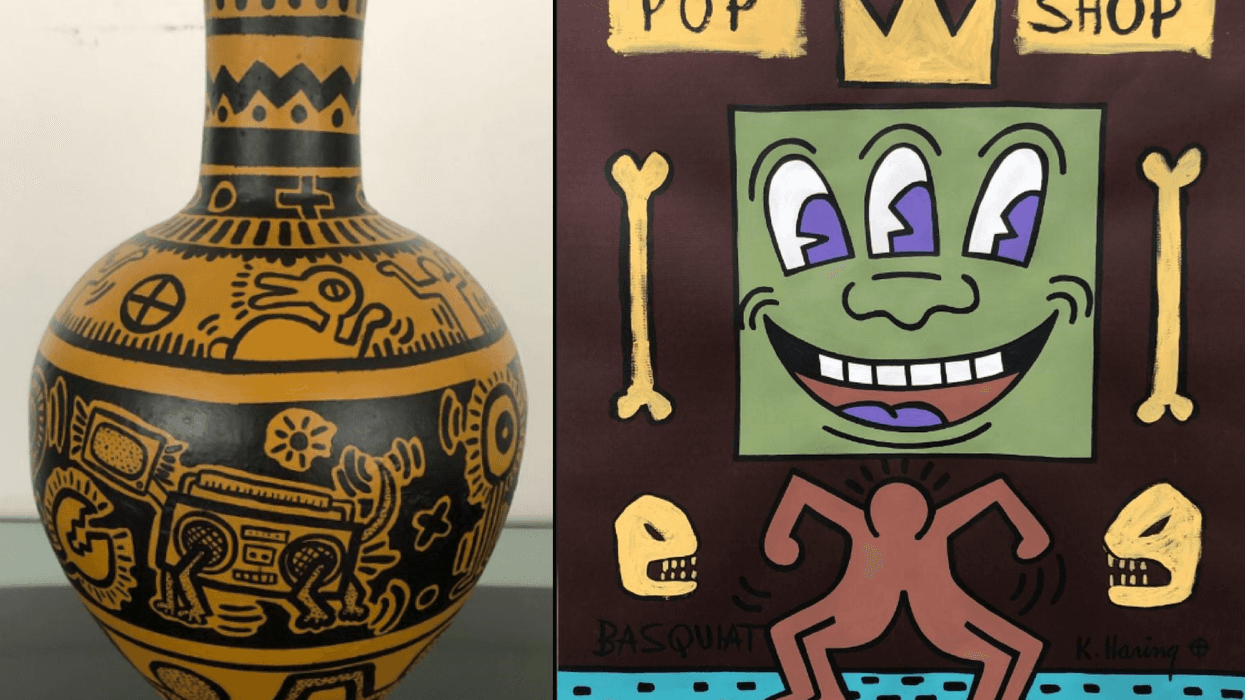 Photos of the allegedly fraudulent art