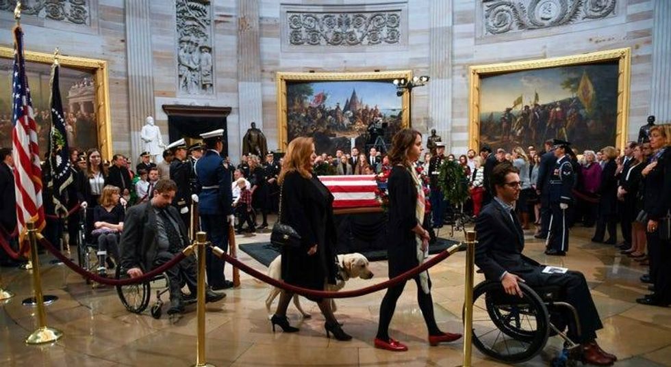 PHOTOS: President George H.W. Bush lies in state at U.S.Capitol