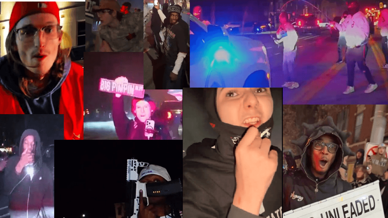 Photos released by SLMPD of suspects in a street takeover at the intersection of Gravois and Morgan Ford