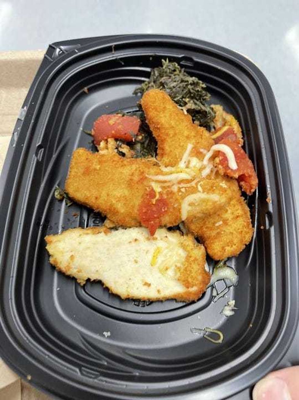 Photos sent to State Senator Iwen Chu depicting the food quality in NYC Public Schools.