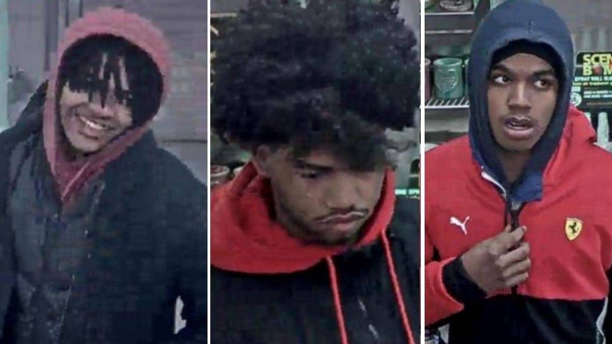 Photos show three suspects wanted in a shooting in Detroit