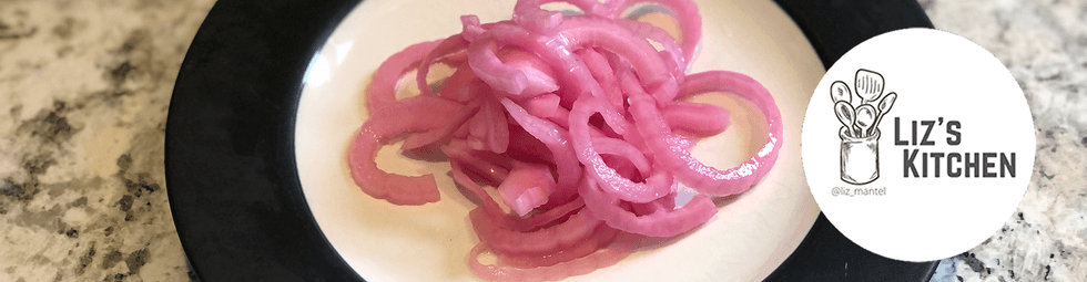 Pickled red onions