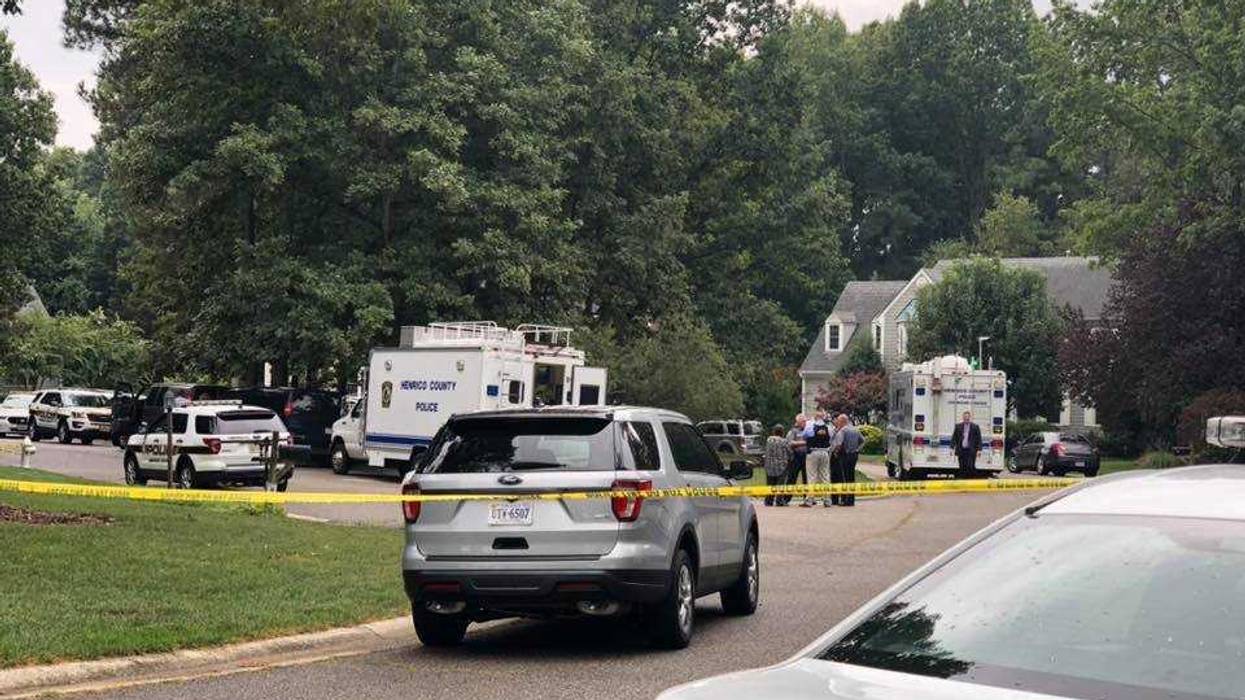 Picture of Henrico County Police on scene during a separate incident (Photo Credit: WRVA News)