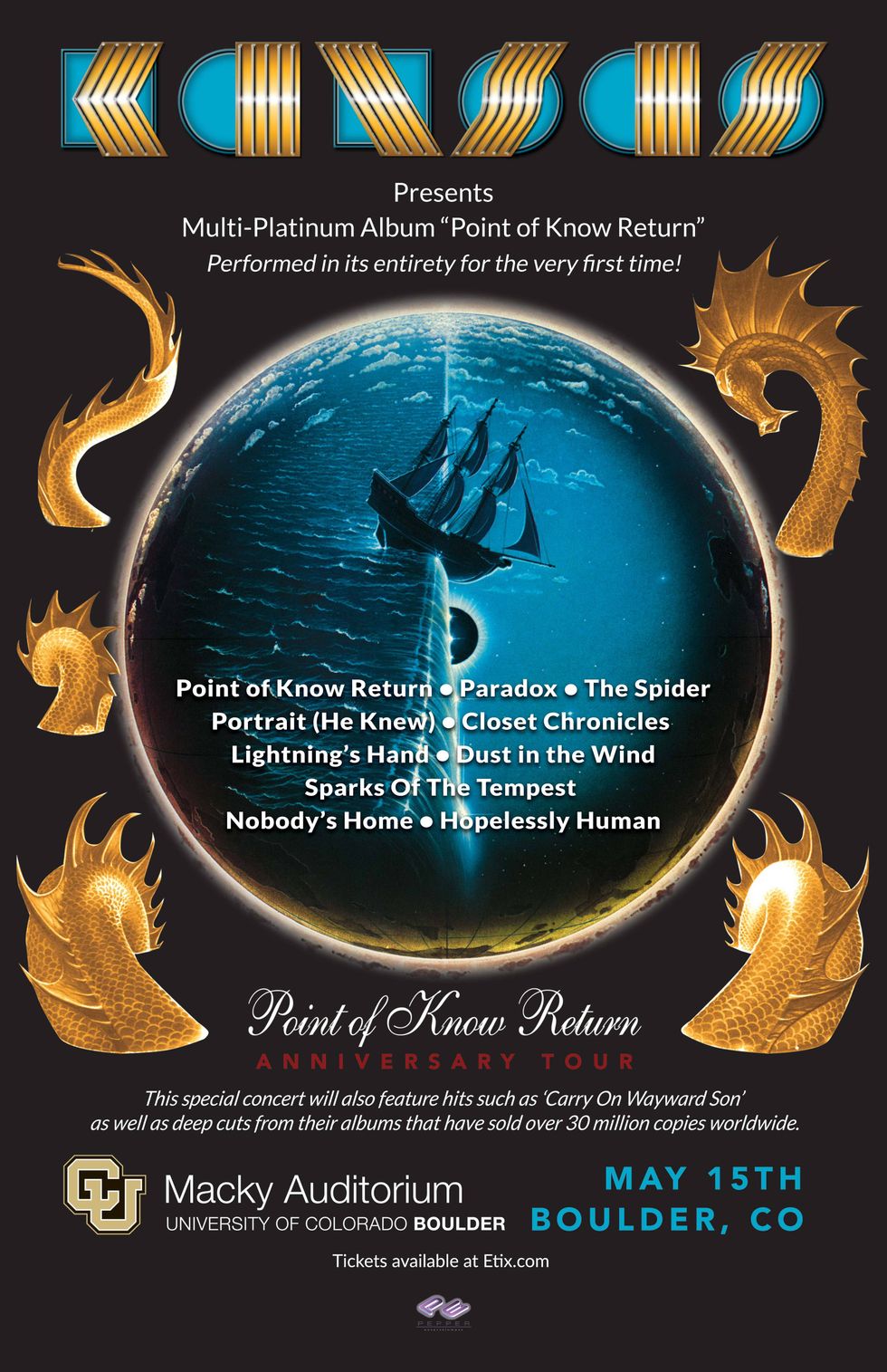Picture of Kansas "Point Of Know Return Tour" Poster