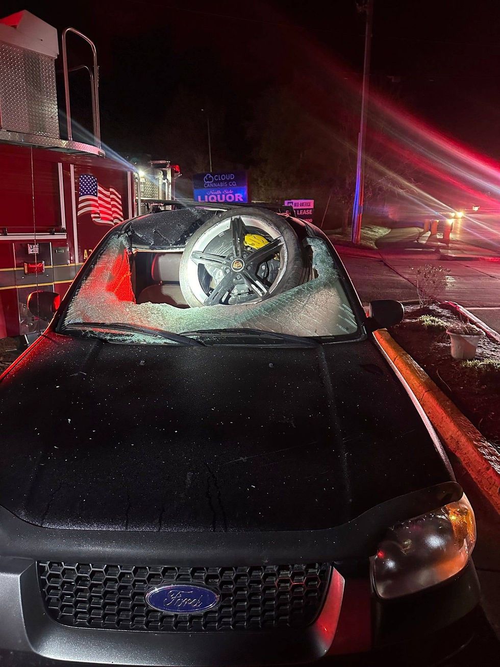 Pictures of scene of crash