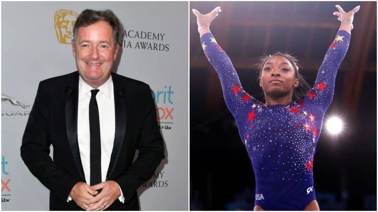 Piers Morgan and Simone Biles