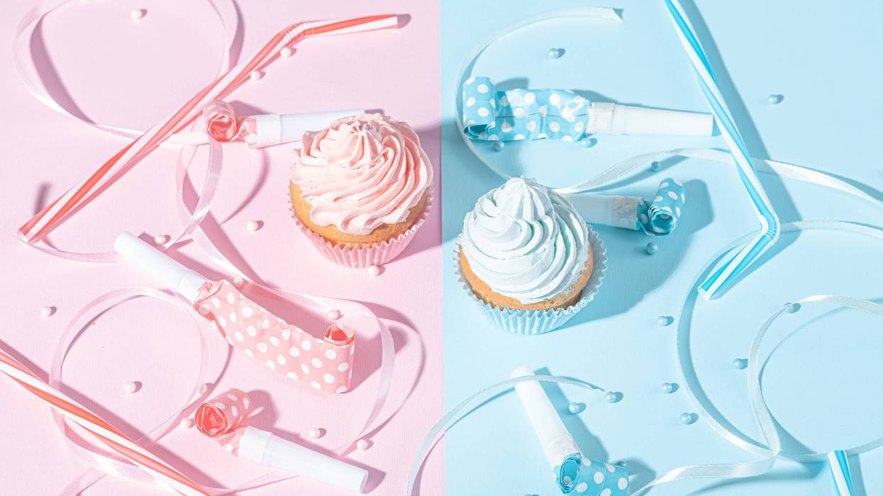 pink and blue