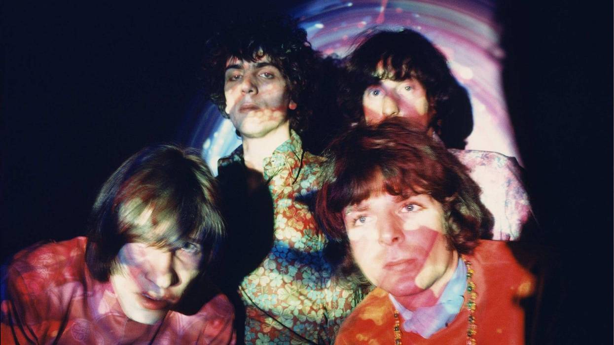 PINK FLOYD: Roger Waters, Syd Barrett, Nick Mason, and Rick Wright