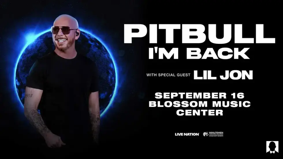 Pitbull 'I'm Back' concert with Lil Jon, September 16 at Blossom Music Center.