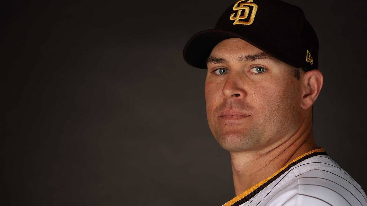 Pitcher Craig Stammen #34 of the San Diego Padres poses for a portrait during MLB photo day at the Peoria Sports Complex on February 23, 2023 in Peoria, Arizona